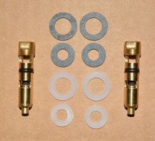 (Pair) .120 Needle & Seat Nylon & Stock Gaskets Fits: Holley Carburetor 4150 picture