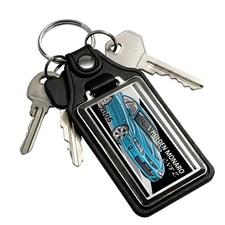 Blue Holden Monaro CV8 Z Faux Leather Key Ring Design Key Chain FOB Key Ring  picture