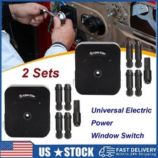 2 Set Power Window Crank Handle Switch Manual Electric Conversion Fit Any Spline picture