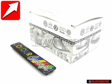 Original VW COLOUR CONCEPT Side Badge Emblem Golf MK3 - 1H6853714G Z39 picture