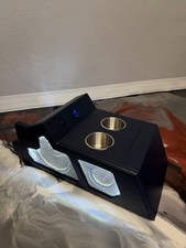 88-94 BLUE CHEVY/GMC OBS SPEAKER BENCH CONSOLE picture
