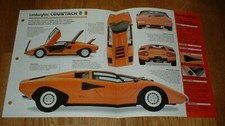 1976 LAMBORGHINI COUNTACH LP400 BROCHURE SPECS SHEET POSTER PHOTO LP 400 picture