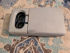 Gray 04-08 Ford F-150 Jump Seat Center Console Armrest w/ 2 Cup Holder Cloth picture