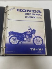 1978 1979 1980 1981 Honda CX500 Deluxe Custom Shop Service Repair Manual picture