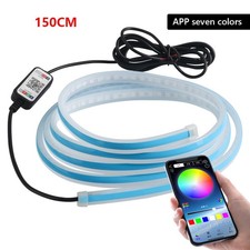 150cm Start Scan Dynamic RGB APP LED DRL Hood Lights Strip Daytime Running Light picture