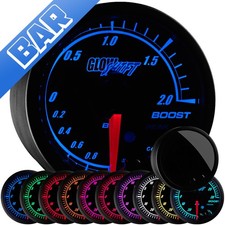 GlowShift Bar Turbo Boost/Vac Gauge Kit w/ Electronic Sensor, Elite 10 Color picture
