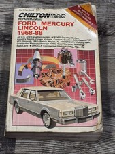 Chilton's repair manual, Ford Mercury lincoln 1968-88 picture