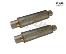 Pair of 2.5'' In/Out Exhaust Muffler 4.5