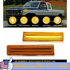 2/4x SIDE MARKER LED LIGHT FOR 80-1986 Ford BRONCO PICKUP F150 F250 F-350 TRUCK picture