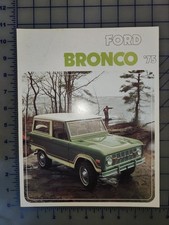 1975 Ford Bronco Brochure Original picture