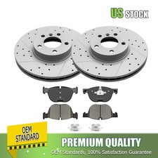 13.07 inch Front Disc Brake Rotors & Ceramic Brake Pads for 2011-2018 BMW X5 X6 picture