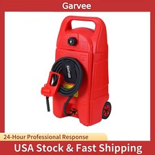 Mobile Refuel Equipment Gas Caddy 15 Gallon, Red Portable Fuel Tank Built With M picture