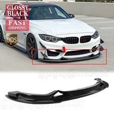 For BMW F80 M3 F82 F83 M4 2015-20 GTS Style Gloss Black Front Bumper Lip Spoiler picture