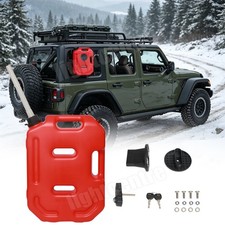 10L 2.6 Gallon Fuel Can Refill Gas Tank For Jeep Offroad SUV ATV w/bracket Lock picture