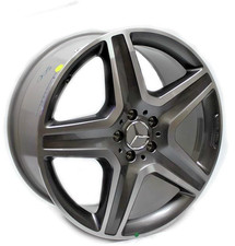 20x9 Mercedes Benz ML GLE Class Machined Gray 5 Spoke 5x112 2015-2019 20