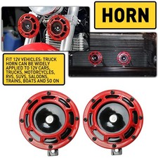 2* 110db Super Horn Tone Super Loud Compact Electric Blast Tone Car Air Horn 12V picture