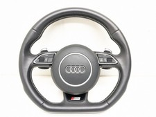 13-17 AUDI S5 FLAT BOTTOM STEERING WHEEL W/ PADDLE SHIFTERS & BUTTONS OEM  USED picture