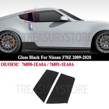 For Nissan 370Z 2009-2020 Lock Pillar Molding Trim Cover Pair Gloss Black LH&RH picture