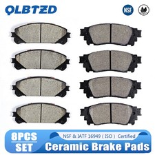 Front Rear Ceramic Brake Pads for 2015-2019 2020 2021 Lexus NX200t NX300 NX300h picture