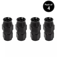 LokoCar 8AN PTFE Hose End Fitting Straight 0 Degree For PTFE Oil Fuel Line 4Pcs picture