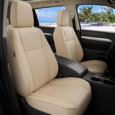 2014-2019 Toyota Highlander 7 Seats Beige Custom Seat Covers Captain Chairs picture
