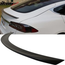 Fits 12-26 Tesla Model S OE Style Rear Trunk Lid Spoiler Wing Lip Unpainted ABS picture