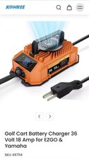NEW Kohree Golf Cart Charger 36V 18A with LED, Crowfoot style Plug picture
