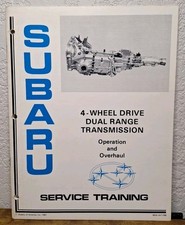 1981 Subaru 4WD Dual Range Manual Transmission Overhaul Service Training Manual picture