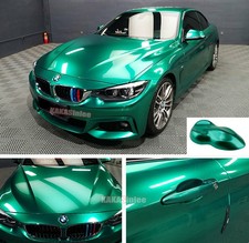 PET 56FT Full Roll Glossy Metallic Pearl Car SUV Vinyl Wrap Sticker Emerald US picture