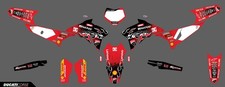 DUCATI DESMO 450 MX 2025 2026 2027 DIRT BIKE GRAPHICS KIT DECALS RED AND BLACK picture