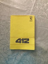 FERRARI 412 OWNERS MANUEL ORIGINAL OEM picture