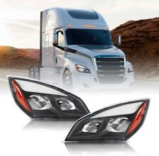 Headlights Fits 2018-2023 Freightliner Cascadia, Pair  Set, Black picture