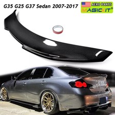 Duckbill Trunk Spoiler PSM Wing Carbon Look For Infiniti G35 G25 G37 Sedan 07-17 picture
