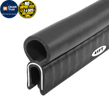 Storystore Automotive Door Weather Stripping 41 Ft EPDM Rubber 41Ft, Black picture