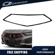 For 2021-2023 Acura TLX Front Bumper Grille Surround Molding Trim Glossy Black picture
