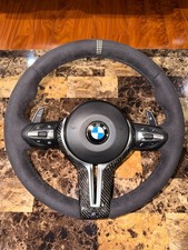 BMW CS Alcantara Carbon White Etching Steering Wheel Set – F80 F82 F30 F32 M3 M4 picture
