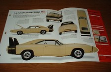 1969 Dodge Charger Daytona Spec Sheet Brochure Info Photo Poster Print 69 71 picture