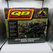 New NOS QB Quadboss Black Front Rear Rack Bag Cargo Holder Rack Pack NIB picture