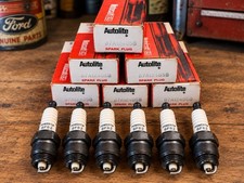 NOS Ford Motorcraft Autolite BF82 Power Tip Spark Plugs Set of 6 Vintage OEM picture