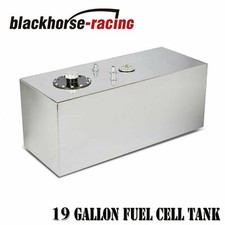 19 Gallon/72L Top Feed Aluminum Racing/Drift Fuel Cell Gas Tank+Cap+Level Sender picture