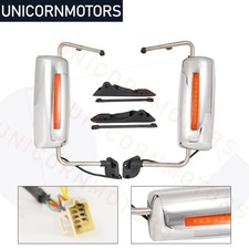 Pair LH+RH Heated Door Mirror Power Fits 2013-2017 International Prostar Chrome picture