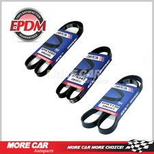 EPDM 3PC Serpentine Drive Belt Set Alternator- A/C-PS for 03-07 Kia Sorento 3.5L picture