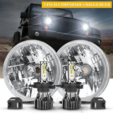 Pair 7Inch Round LED Headlights Hi/Lo Beam Fit Chevrolet Bel Air 1953-1957 picture