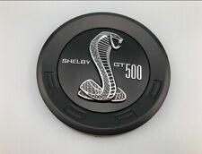 Black Shelby Gt 500 Rear Decklid Trunk Round Emblem Badge Plastic (5.9 INCH) picture