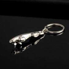 Metal Keychain for Jaguar Car Key Ring Animal Shape Key Fob Auto Pendant Gifts picture