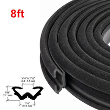8ft Universal For RV Car Truck Flexible Flocked Door Glass Windows Run Channel picture