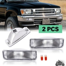 Pair Park Signal Bumper Lights Clear For Toyota Pickup & 4Runner SR5 2WD 89-95 picture
