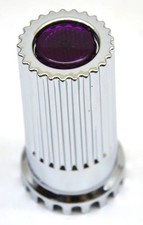 Lug Nut Covers 33 mm Push-On Flat Purple Reflector Plastic 4