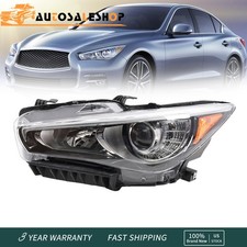 For 2014-22 Infiniti Q50 LED Headlight Assembly Left Driver Side W/ AFS picture