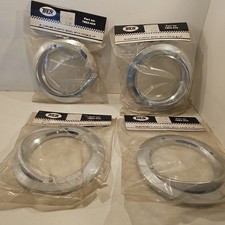 NEW LOT OF 4 TRUX Chrome Plastic Twist-On Bezel 4
